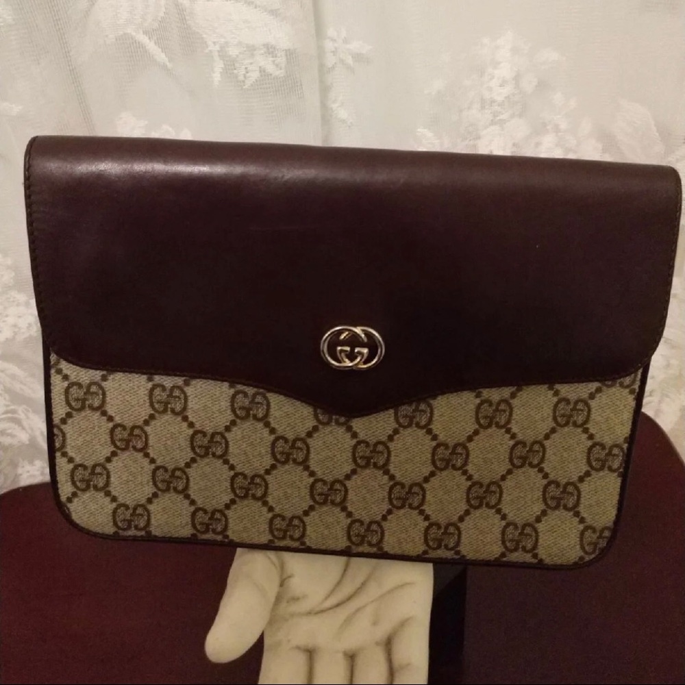 Vintage Gucci Monogram Clutch